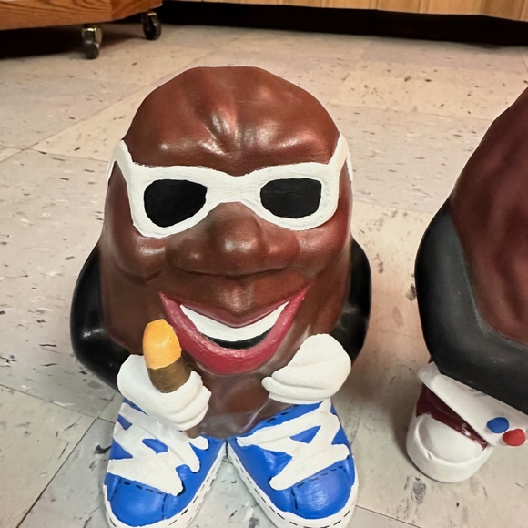 Vintage Ceramic California Raisins Lot Of 4 Large Figures Raisins - Picture 9 of 9